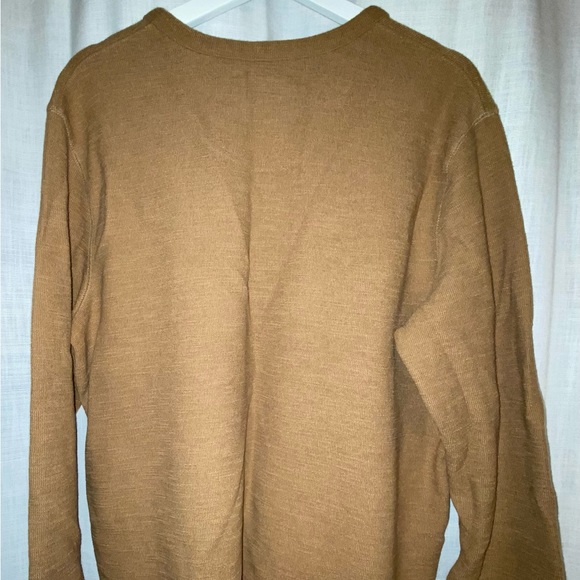 Goodfellow & Co Henley Sweater, Size: XL Color: Tan - Picture 5 of 7